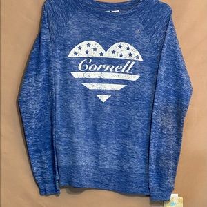 MVP Sport women’s small Cornell Burnout Crewneck nwt